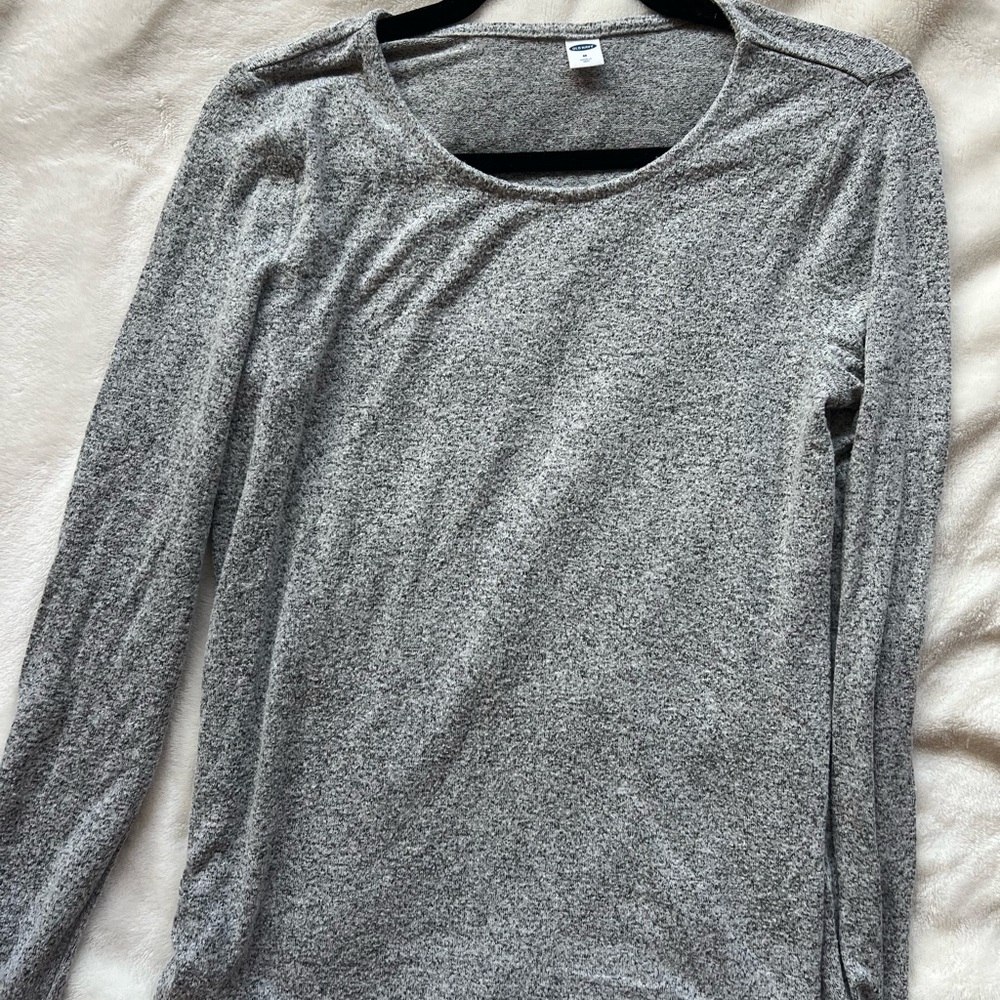 Old Navy Soft Gray Marl Long sleeve